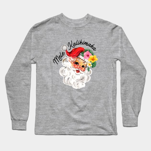 Mele Kalikimaka - Merry Christmas Long Sleeve T-Shirt by Mrs. Honey's Hive